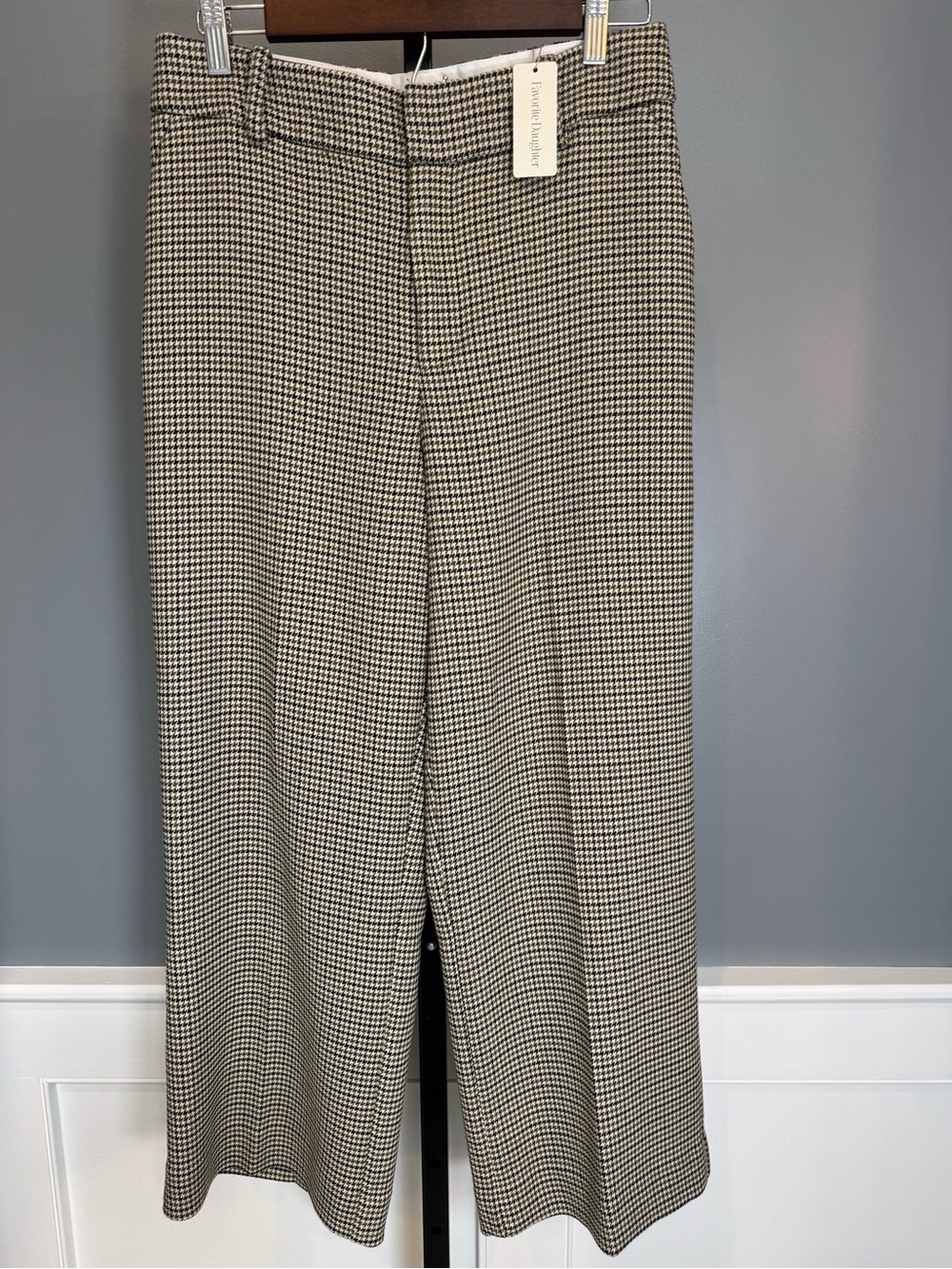 Favorite Daughter Cropped Fiona Pant Chesire Houndstoot NWT Size 8